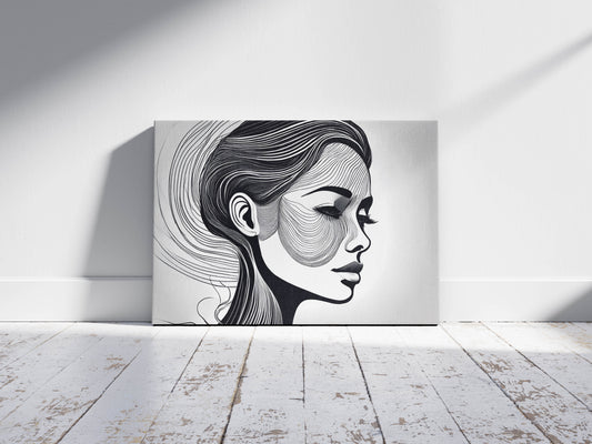 Elegant Line Art Print - Modern Home Decor