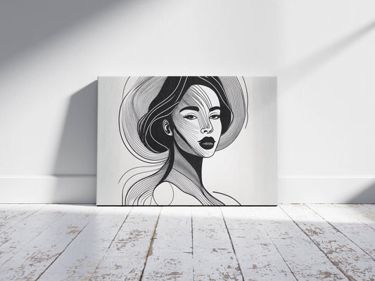 Noir et Blanc Art: A chic French twist that translates to "Black and White."