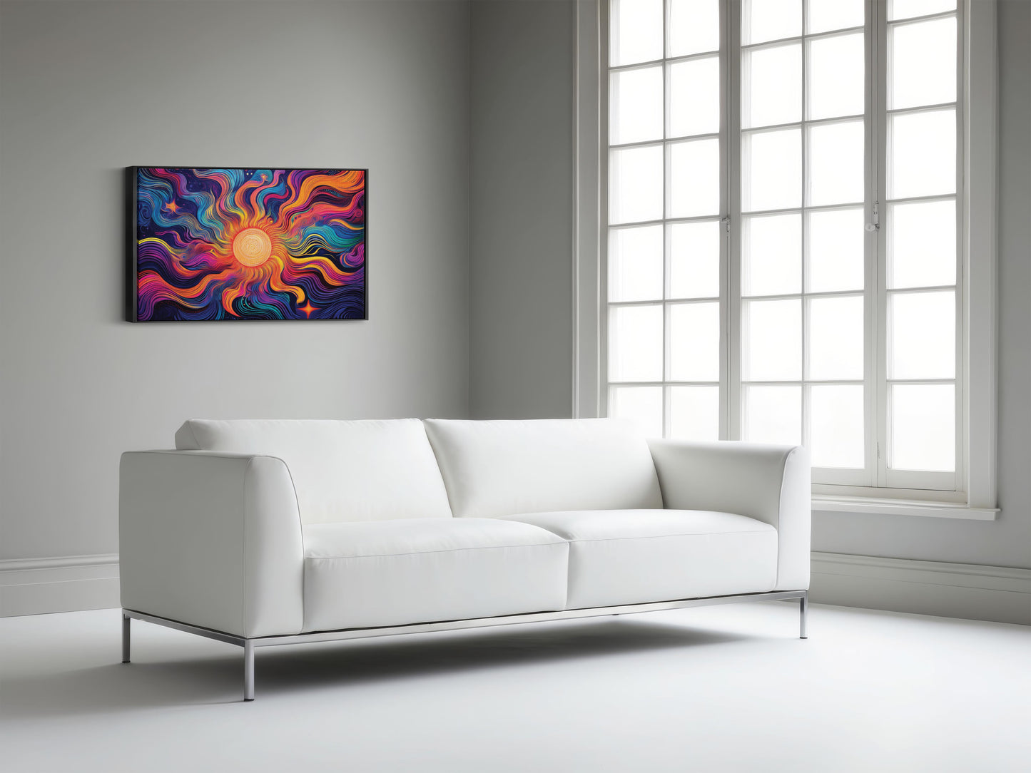 Cosmic Bloom โ Psychedelic Vibes: Psychedelic 60s Art - Retro Hippie Decor