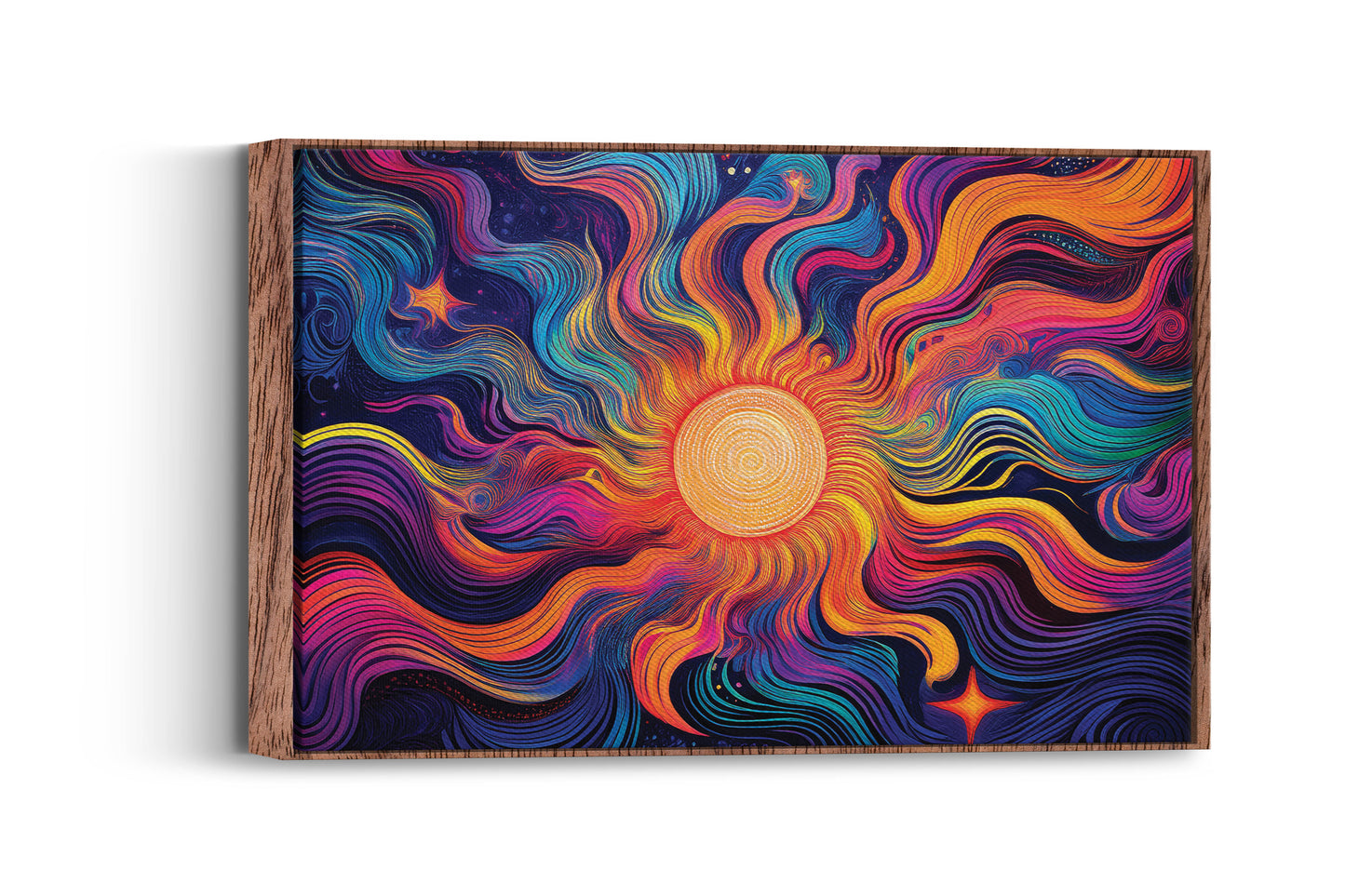 Cosmic Bloom โ Psychedelic Vibes: Psychedelic 60s Art - Retro Hippie Decor