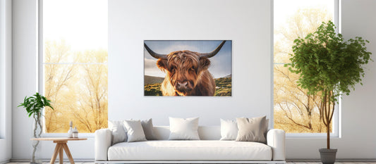 Rustic Beauty – The Highland Stare: Fluffy Cow Decor - Country Home Wall Art