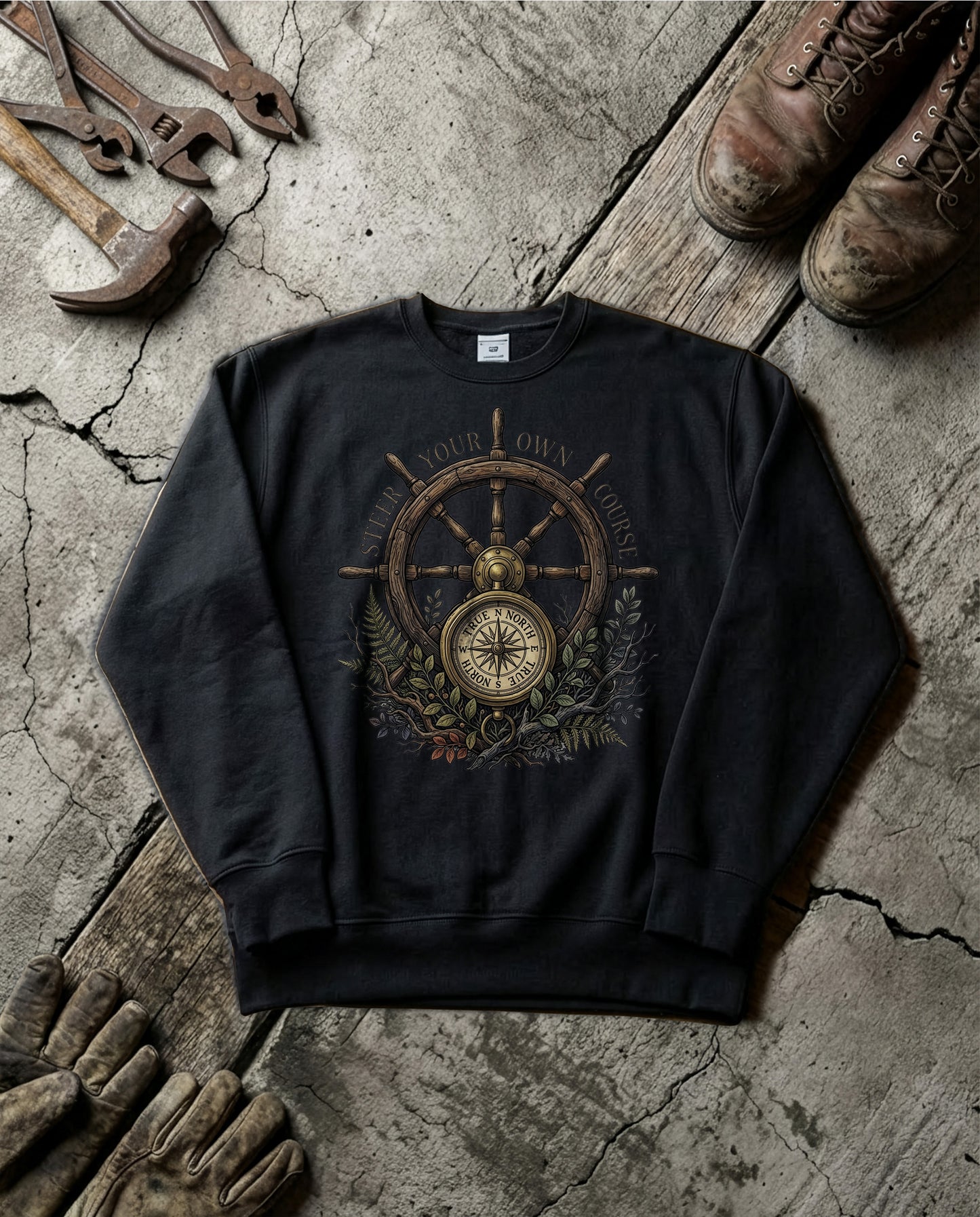 Compass Wheel | Standard Issue Crewneck