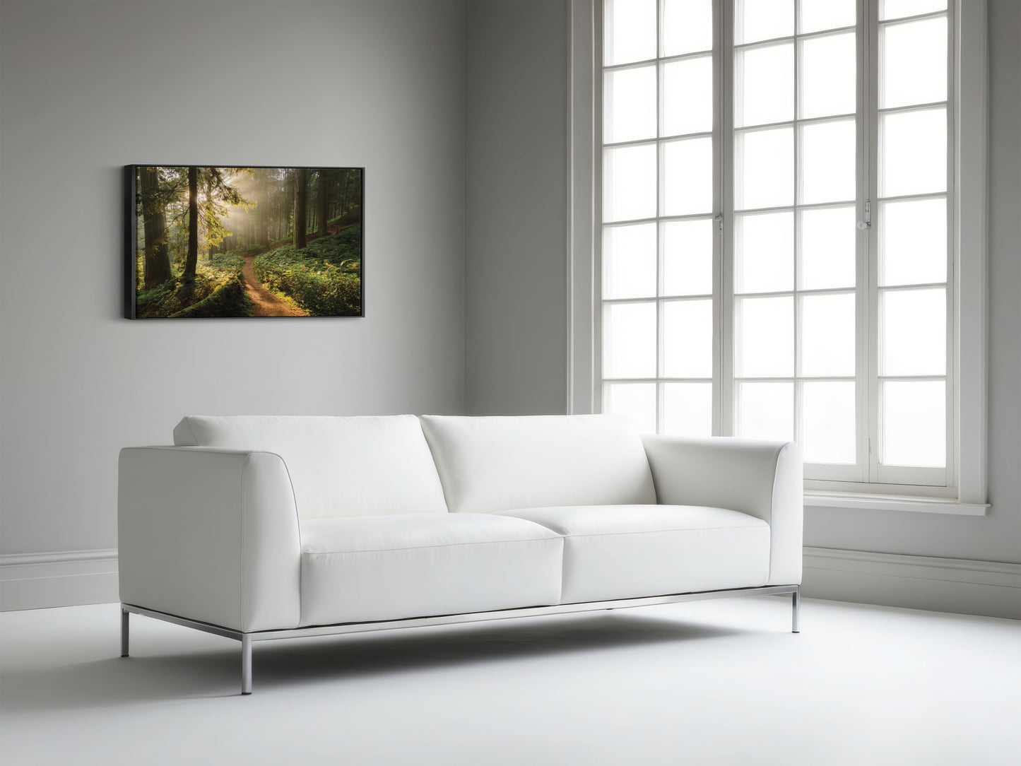 Golden Trail โ Serene Forest Print