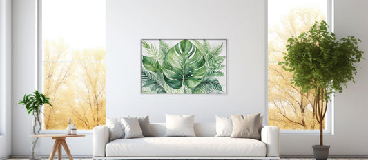 Tropical Greens – Watercolor Leaf Art