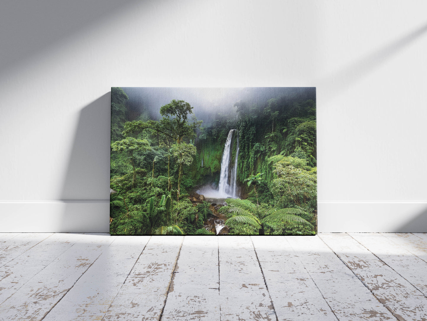 Jungle Oasis โ Waterfall Landscape Print