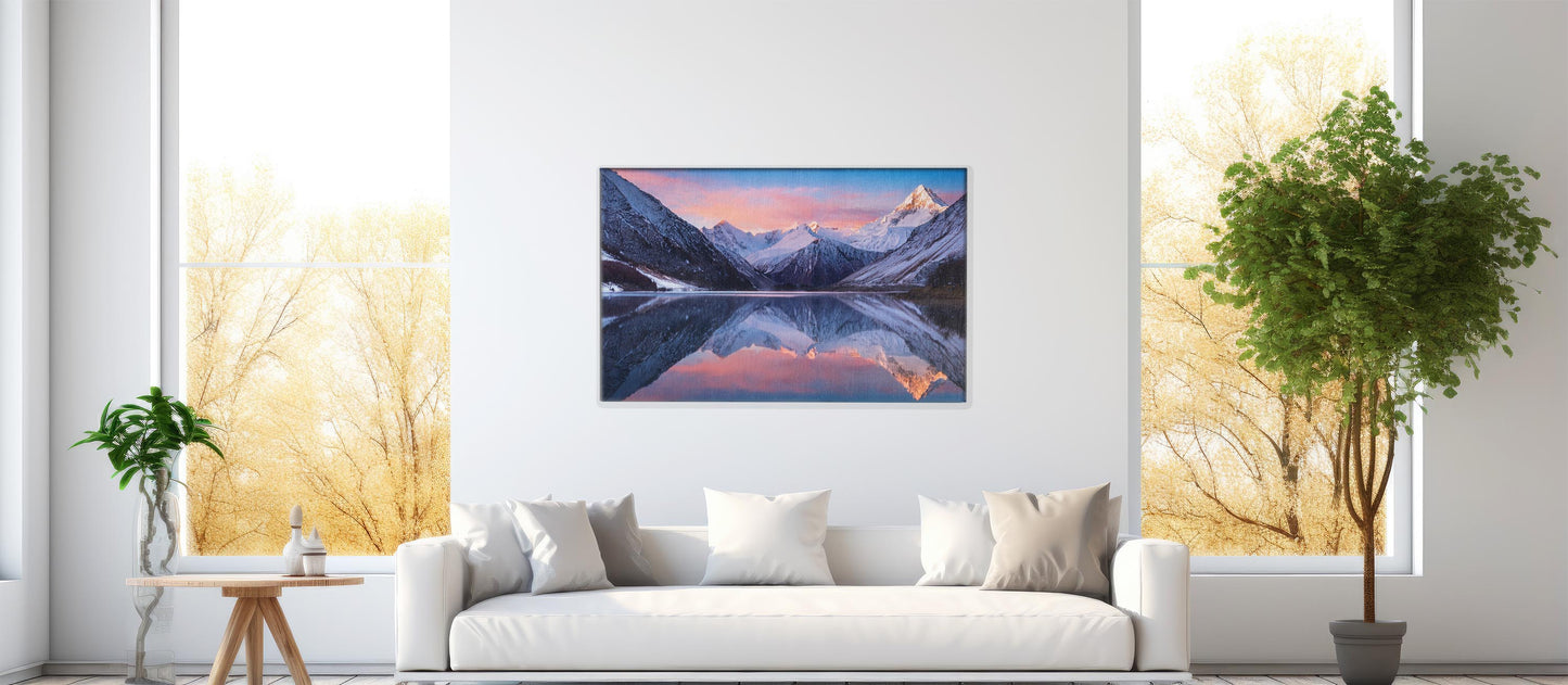 Mirror Peaks – Lake Reflection Landscape