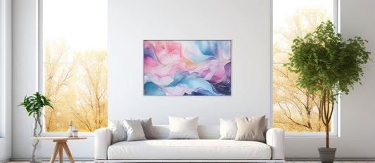 Whispers of Color: Ethereal Watercolor Art - Pastel Color Print
