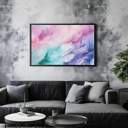 Ethereal Hues Studio : Pastel Watercolor Print - Abstract Home Decor