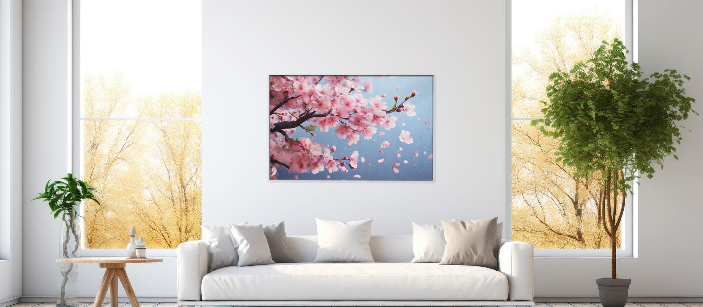 Pink Petals – Flowering Tree Canvas