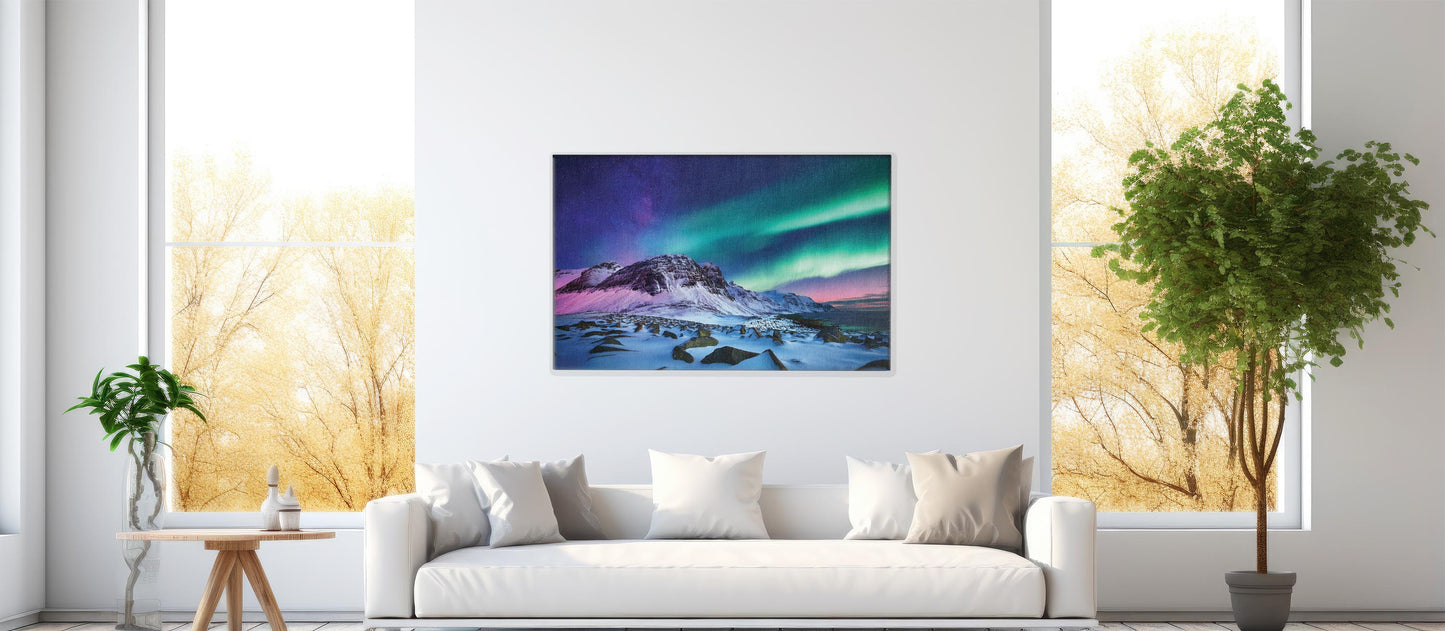 Polar Night โ Snow & Sky Wall Art
