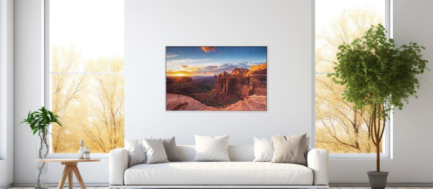 Red Rock Skies โ Dramatic Nature Print