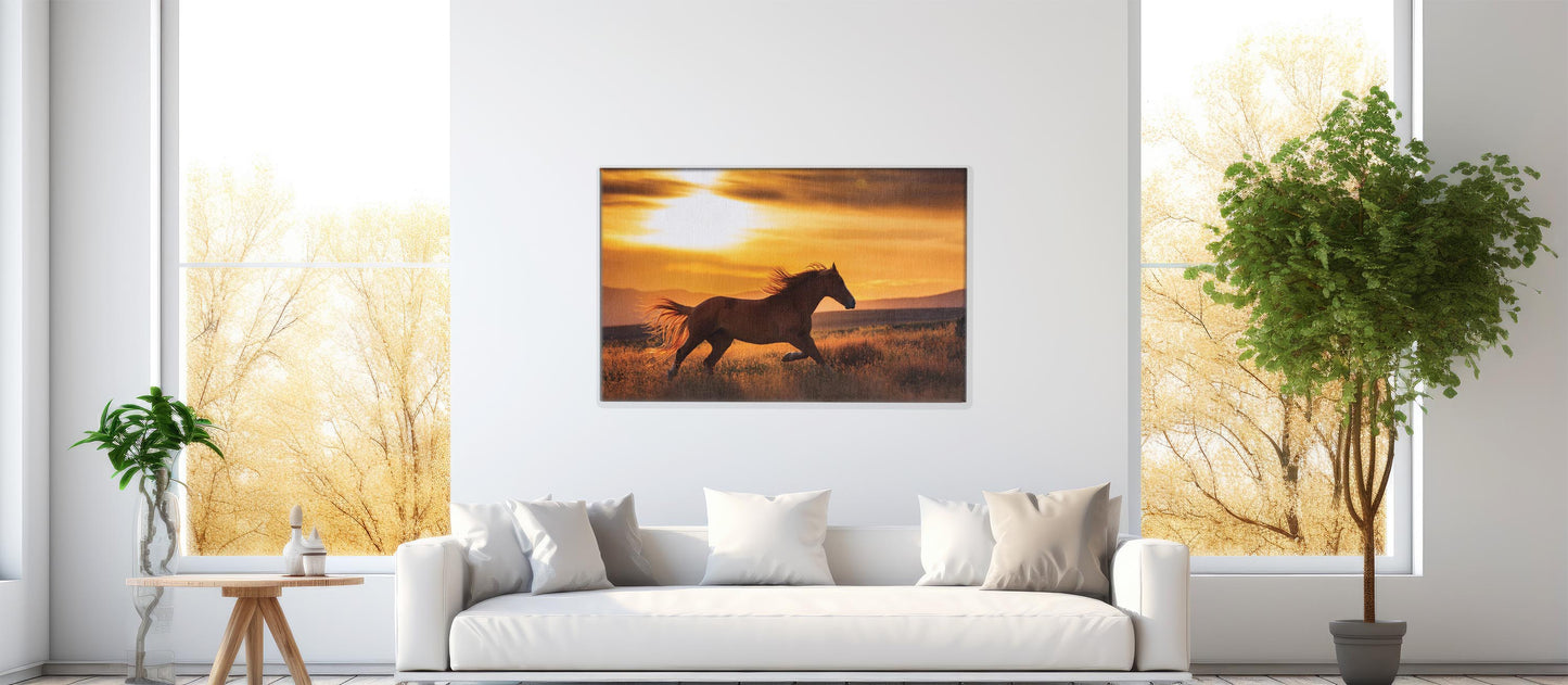 Plains Run – Horse in Motion Wall Art