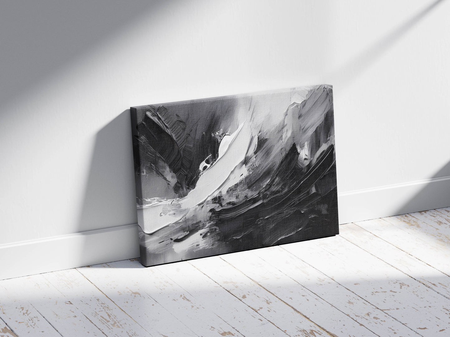 Raw Energy – Black & White Expressionist Art