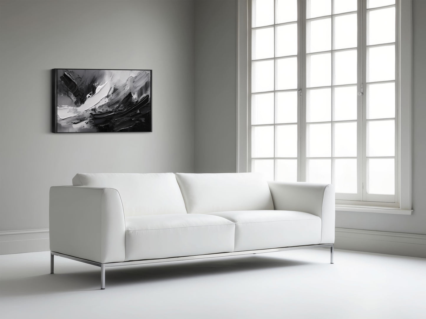Raw Energy – Black & White Expressionist Art