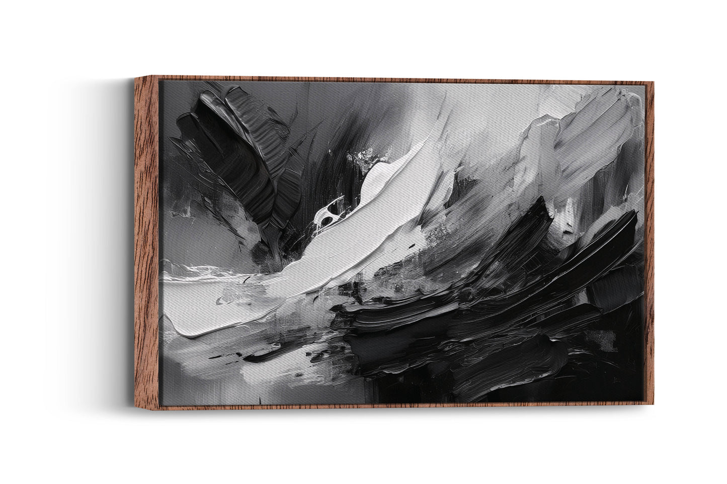 Raw Energy – Black & White Expressionist Art