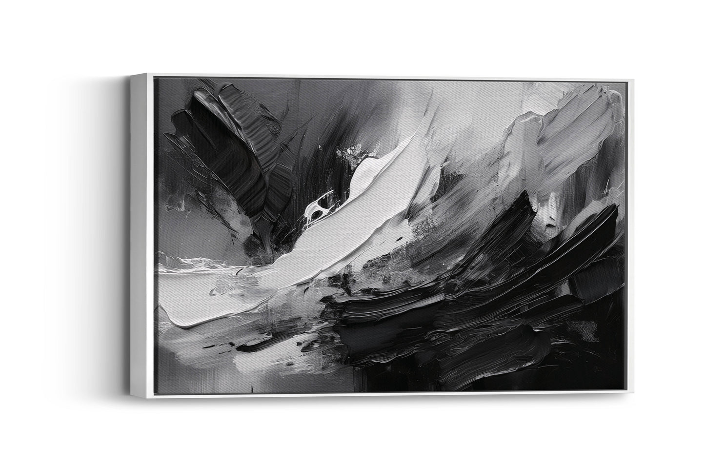 Raw Energy – Black & White Expressionist Art