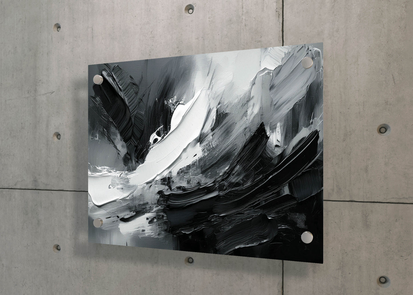 Raw Energy – Black & White Expressionist Art