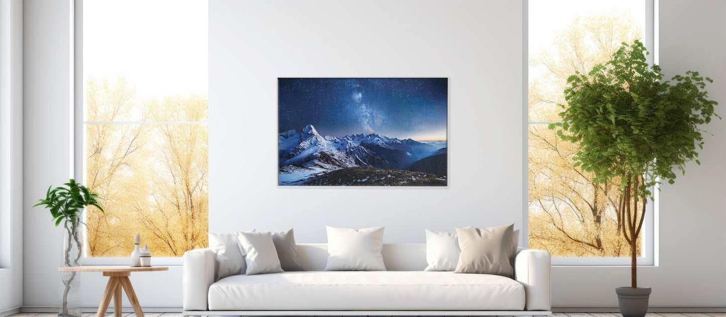 Celestial Ridge – Starry Landscape Print