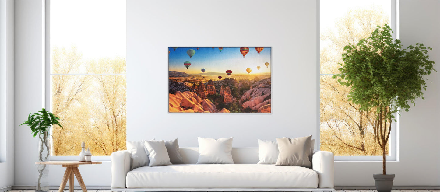Skybound Color – Balloon Landscape Print