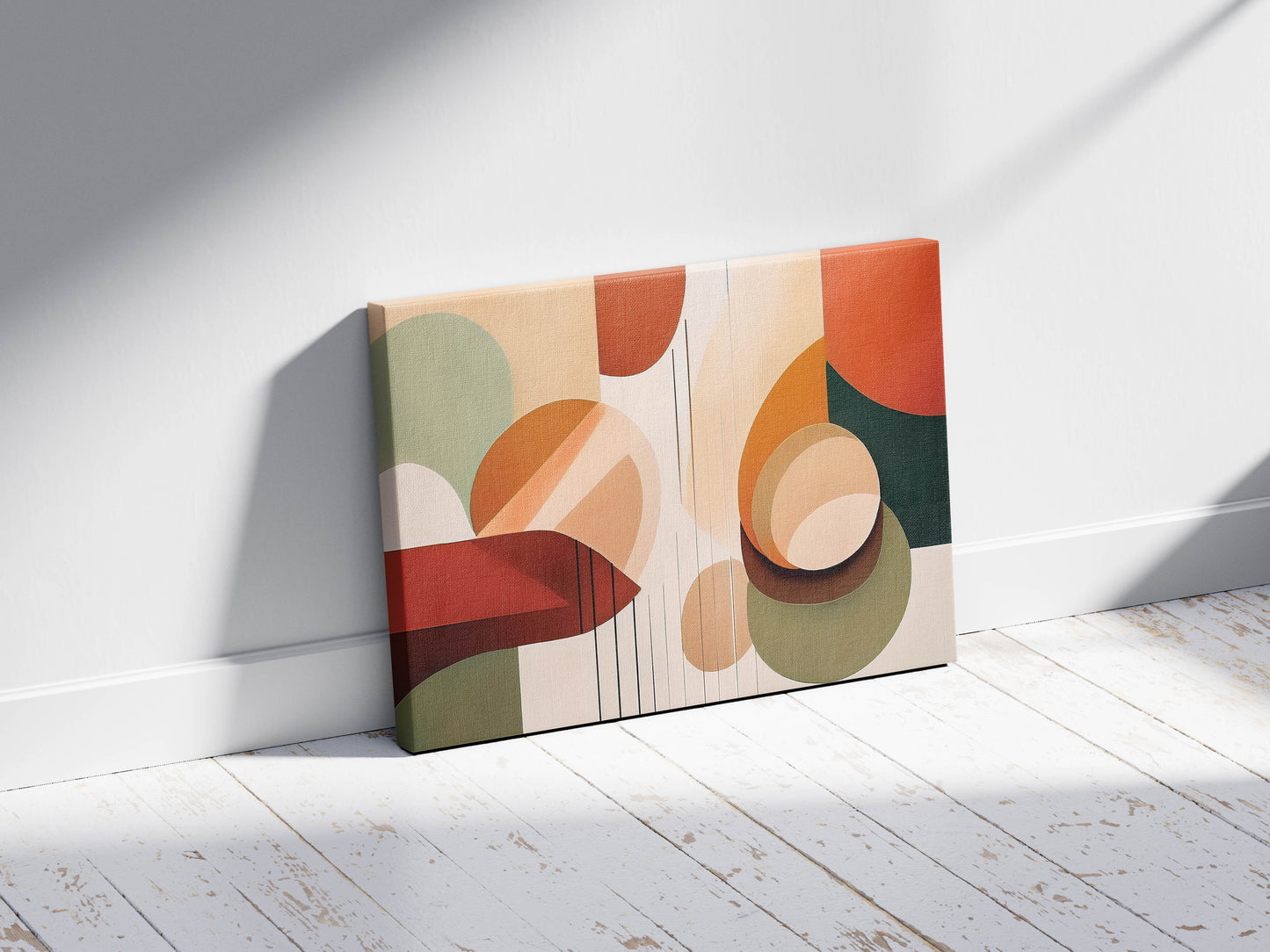 Natural Harmony โ Color Block Minimalist Print