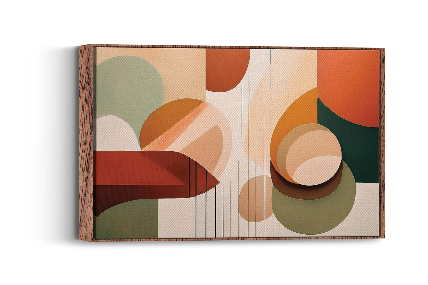 Natural Harmony โ Color Block Minimalist Print