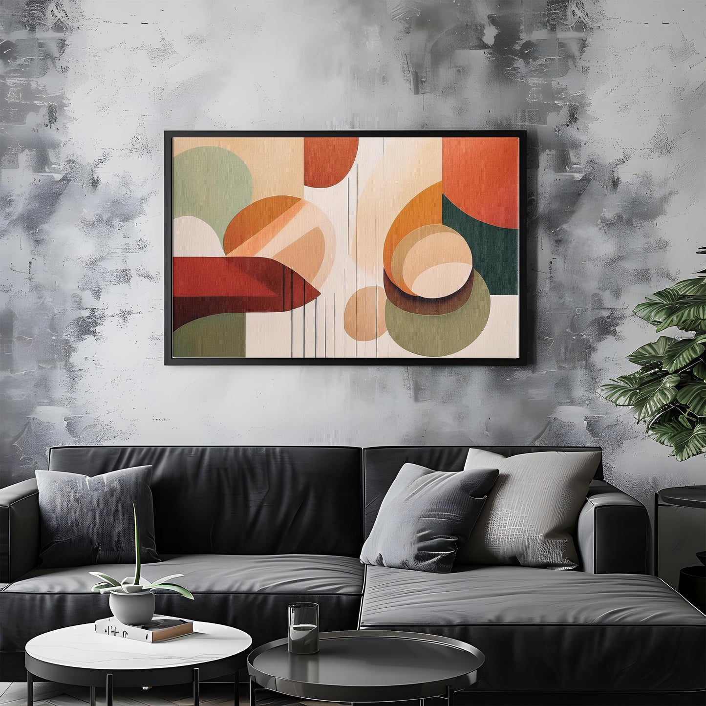 Natural Harmony โ Color Block Minimalist Print