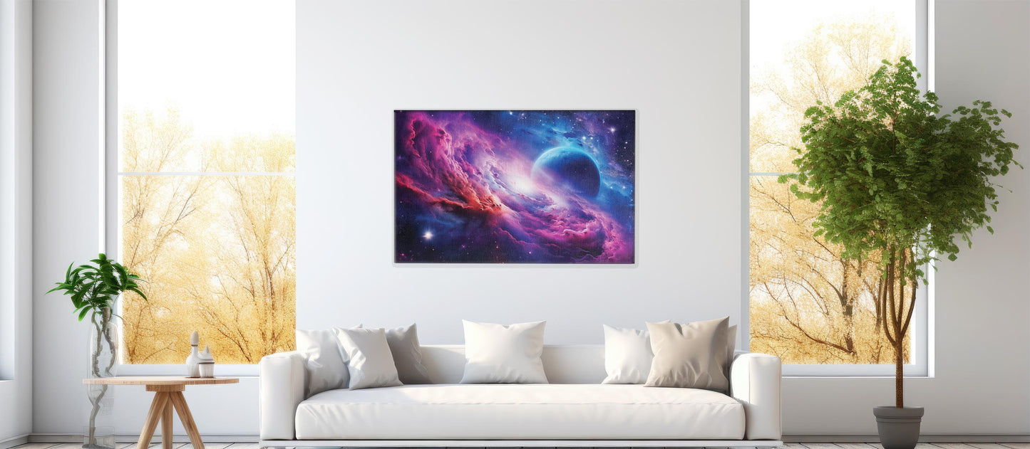 Infinite Burst โ The Heart of Space: Cosmic Nebula Art - Galaxy Space Scene