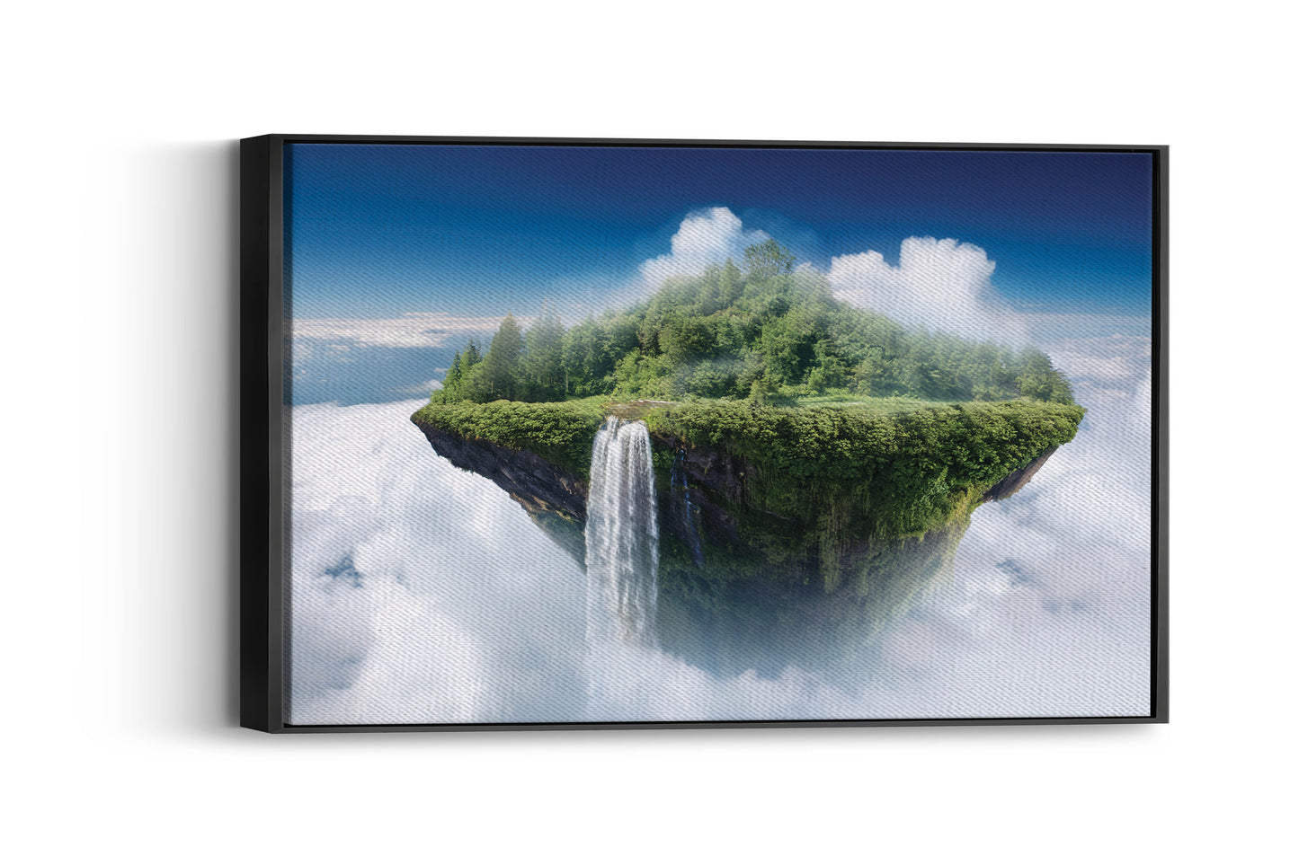 The Falls of Skyland: Floating Island Art - Surreal Landscape