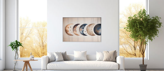 Phases of Stillness – Modern Moon Canvas