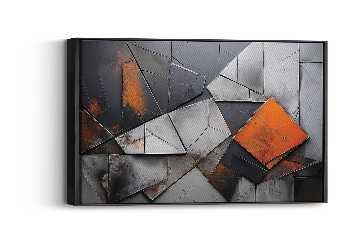 Urban Grit โ Metal & Concrete Vibes: Industrial Texture Art - Metal Concrete Print