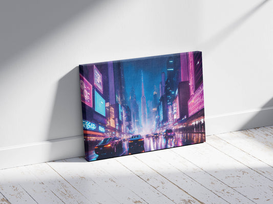 Raincode – Future Streets: Cyberpunk City Art - Futuristic Neon Decor