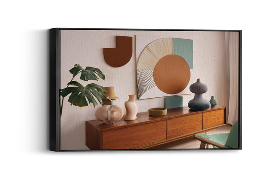 Radiance Vibe - Retro | Mid-Century Modern Abstract Wall Art