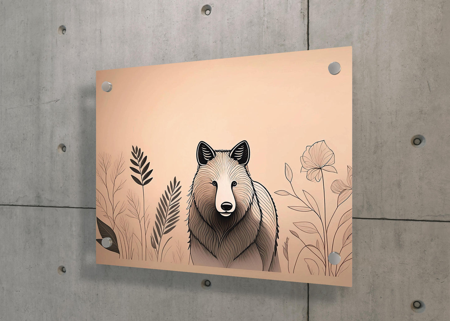 Serene Safari- Bear Blossom Art