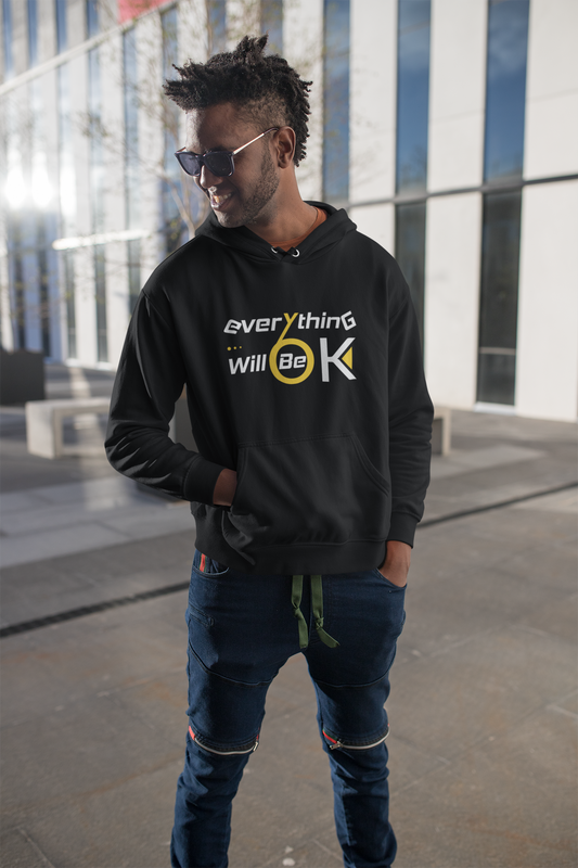 Motivational Shirt - Everything Will Be OK, Yellow & White 2