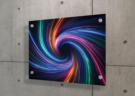 Neon Vortex- Cascade Swirl