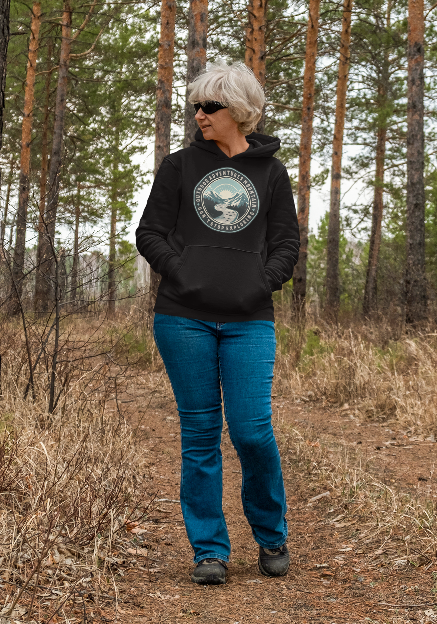 Vintage - Outdoor Adventures Mountain, Don't Stop Exploring