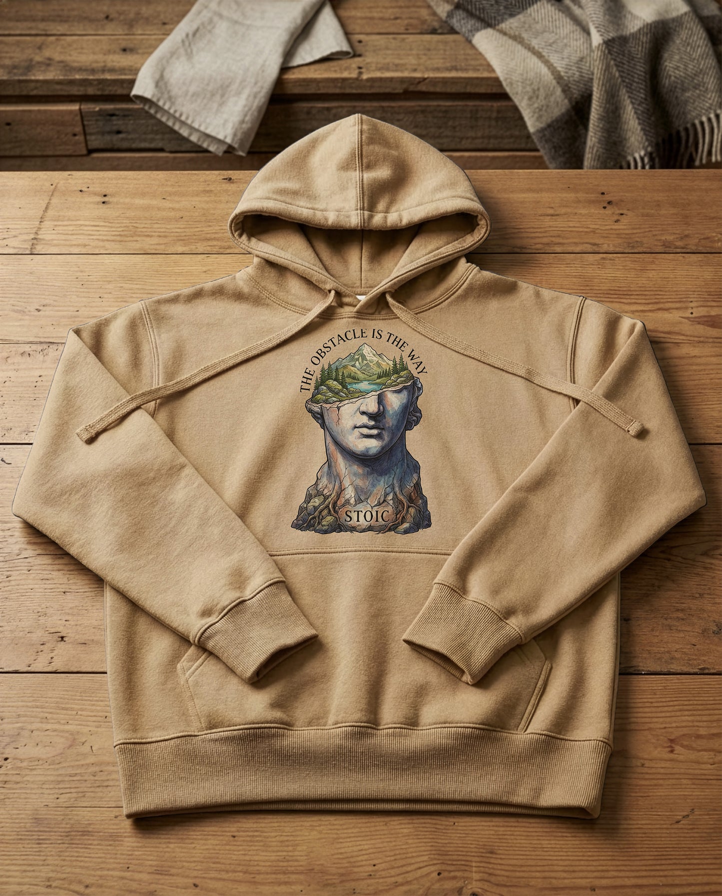 Mountain Mind | Structured Hoodie - sandstone.jpg