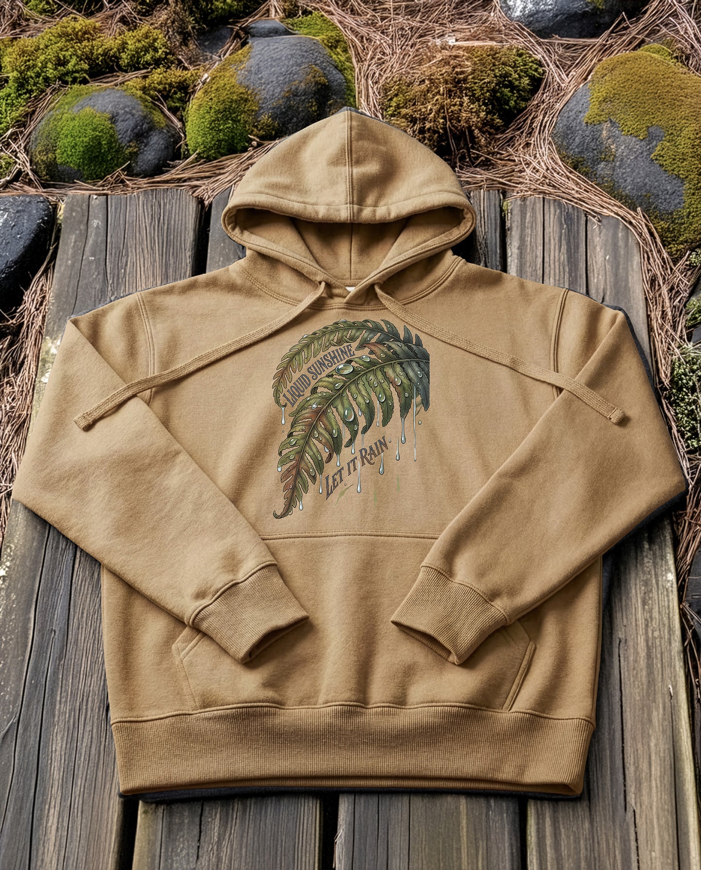 Liquid Sunshine | Structured Hoodie - sandstone.jpg