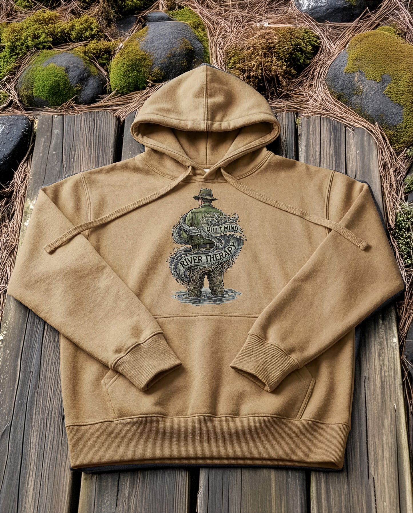 River Soul | Structured Hoodie - sandstone.jpg