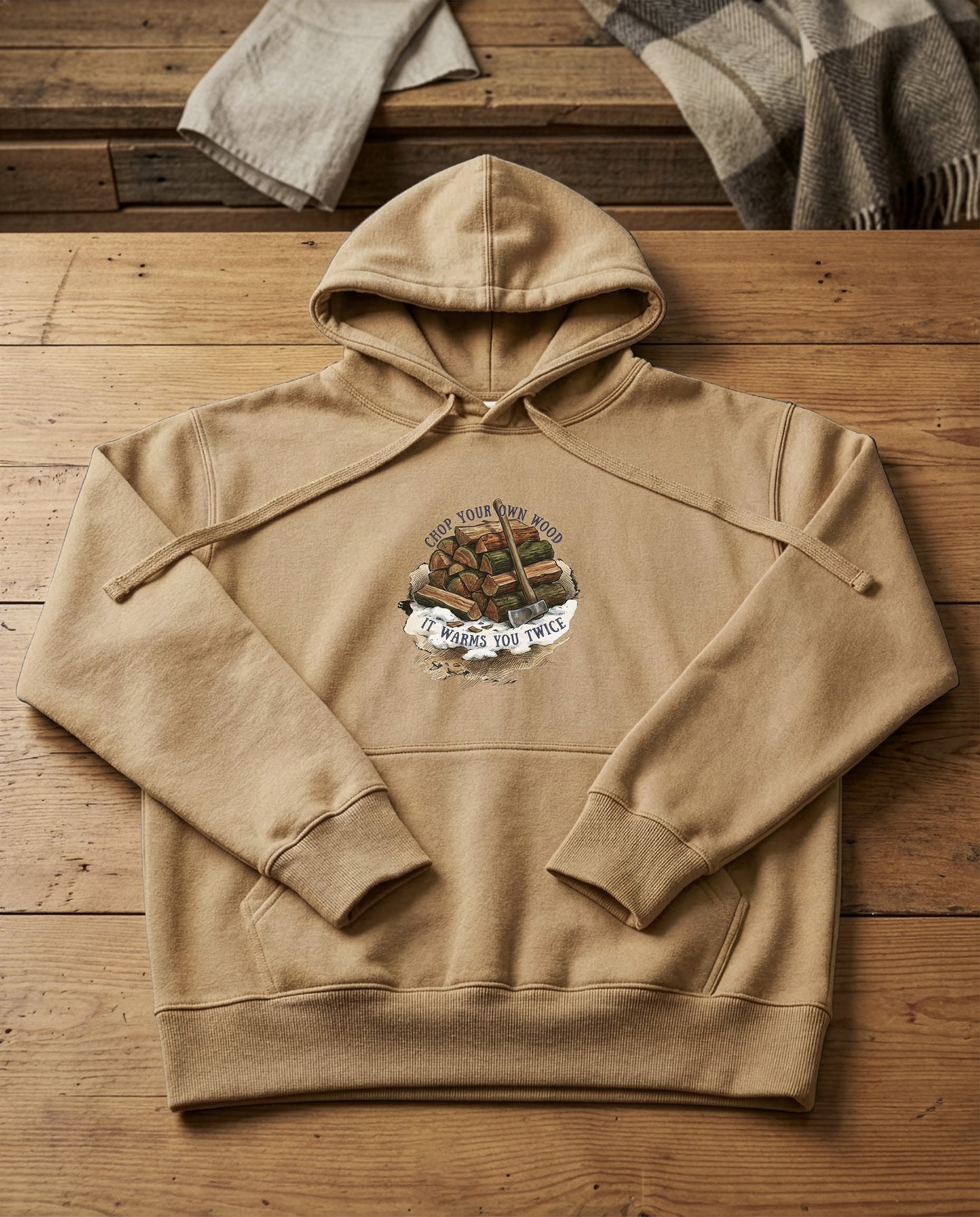 Woodpile | Structured Hoodie - sandstone.jpg