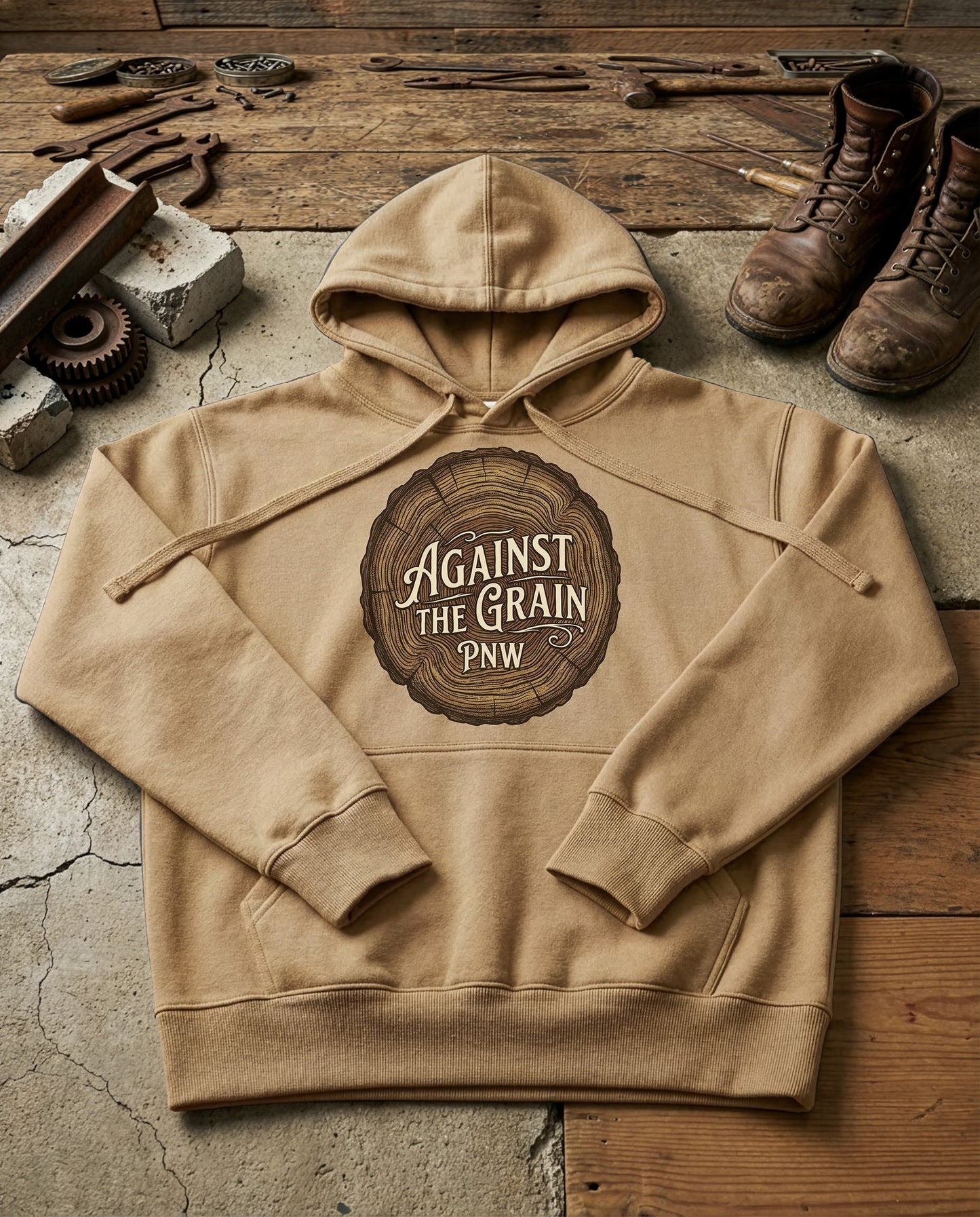 Old Block | Structured Hoodie - sandstone.jpg