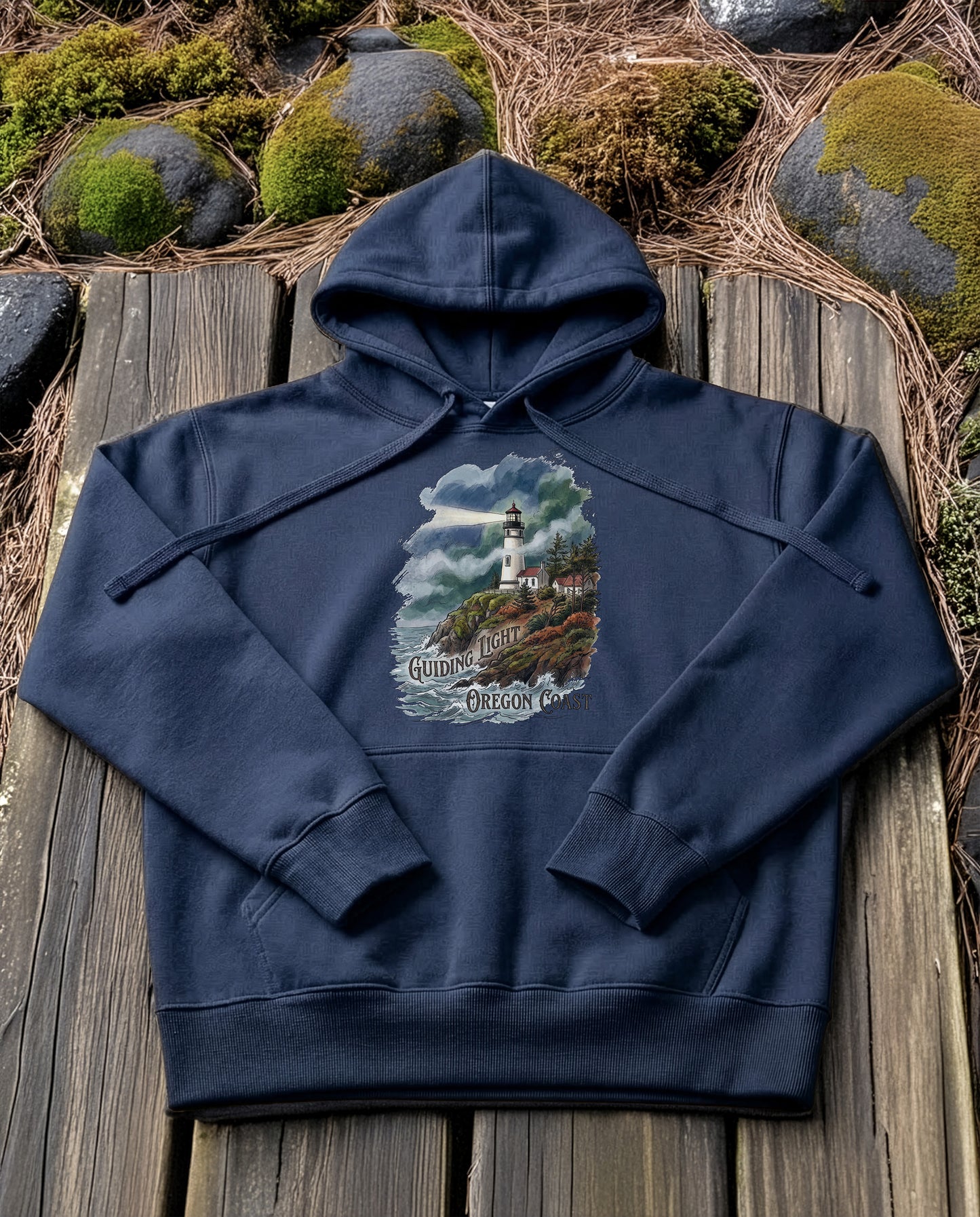 Guiding Light | Structured Hoodie - navy.jpg