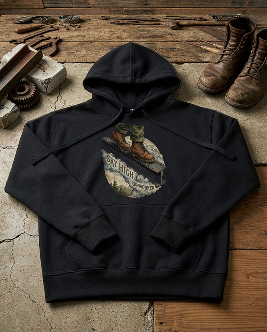 High Iron | Structured Hoodie - black.jpg