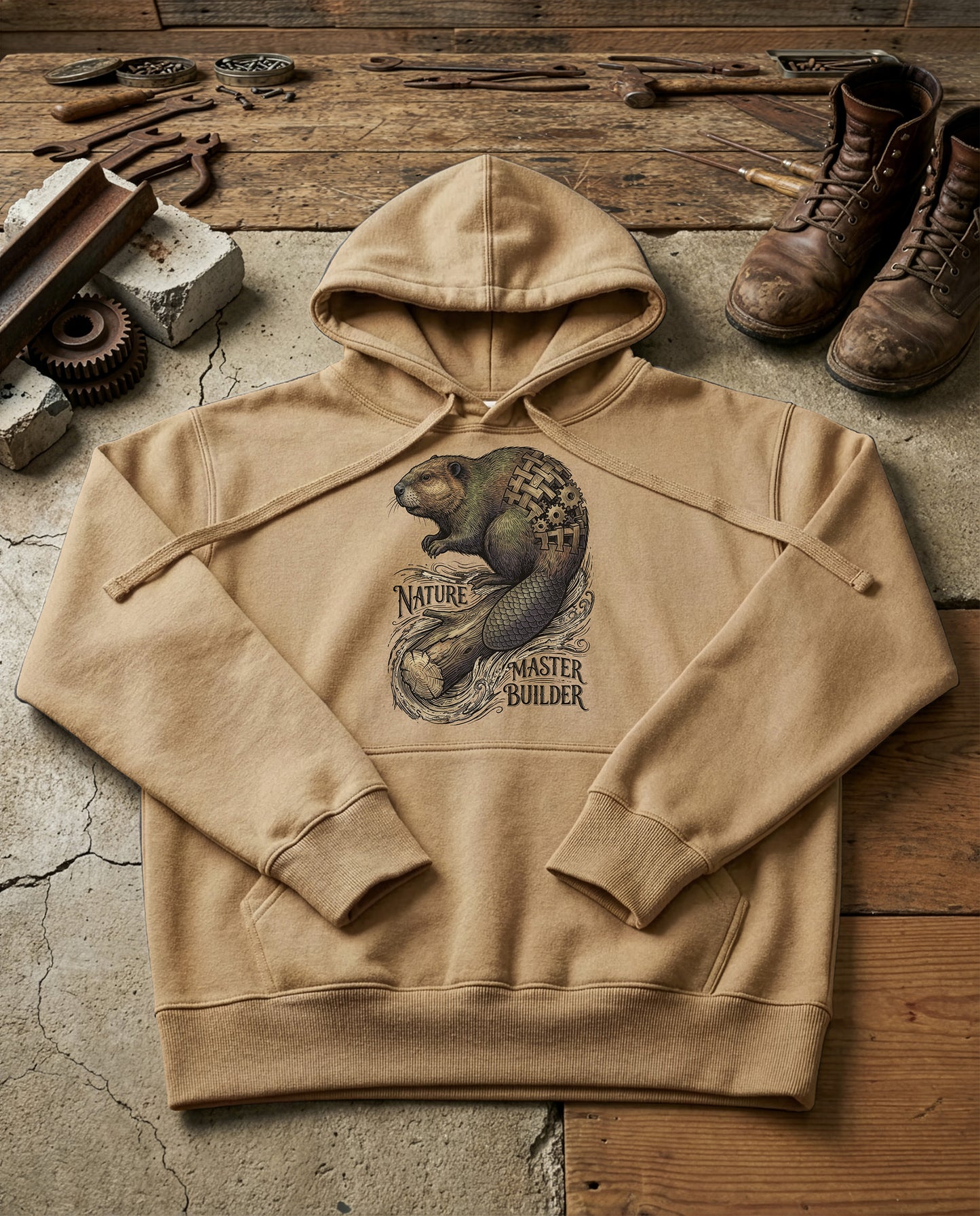 The Architect | Structured Hoodie - sandstone.jpg