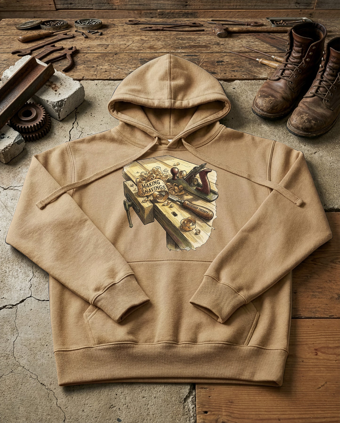The Curl | Structured Hoodie - sandstone.jpg