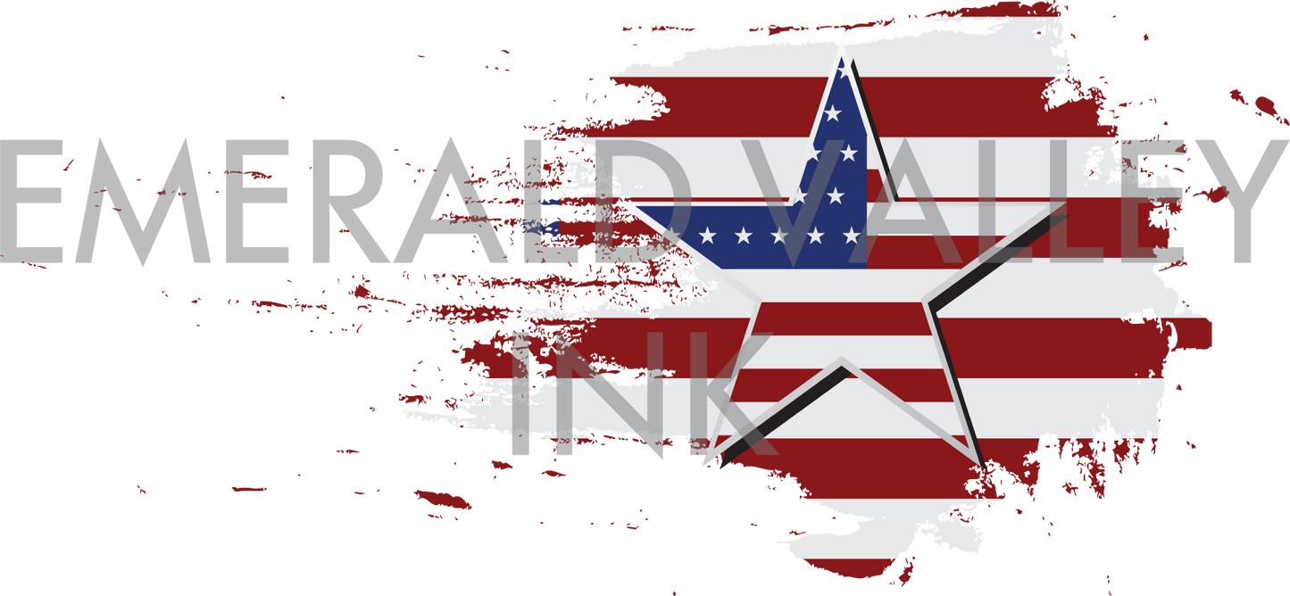 Patriotic Flag with Star