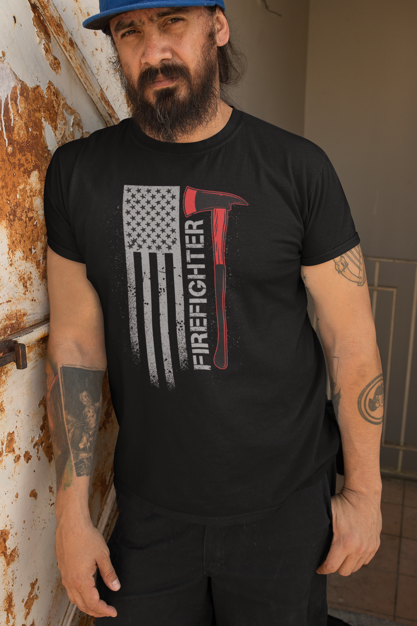 Firefighter Axe Flag