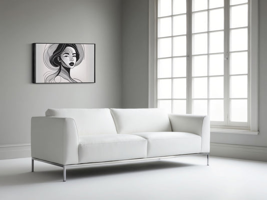 Noir et Blanc Art: A chic French twist that translates to "Black and White."