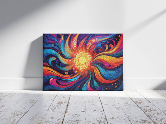 Flower Flash – A Trip in Time: Groovy Art - Psychedelic Wall Hanging