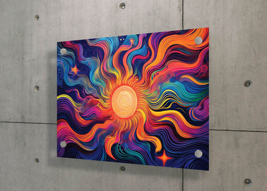 Cosmic Bloom – Psychedelic Vibes: Psychedelic 60s Art - Retro Hippie Decor